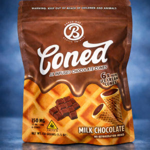 150 MG D9 Coned Infused Chocolate Cones — Milk Chocolate